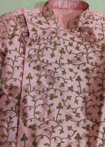 Pink Embroidered Kurta