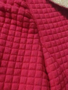 Girls Pink Quilted Peter Pan Collar Dress