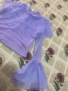 Ruffled Tulle top