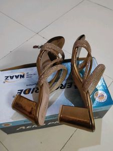 Sparkling Embellished Block Heels