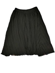 Elegant Black Pleated Skirt