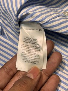 Women's Ralph Lauren Slim Stretch Striped Shirt -