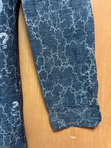Blue Cotton Shirt For Men With Lightning Print