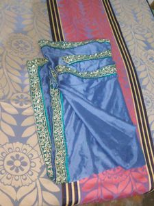 teal colour used duppata