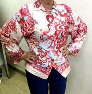 Calvin Klein Bold Floral Print Shirt - XL