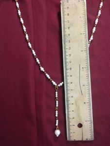 Handmade Delicate Beaded Y Necklace