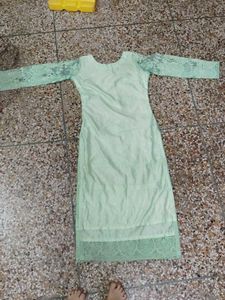 Elegant Mint Green Embroidered Kurta