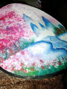 Handmade Spring Landscape Painting