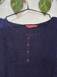Elegant Navy Blue Kurta