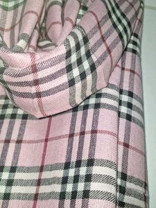 Burberry pattern pink scarf