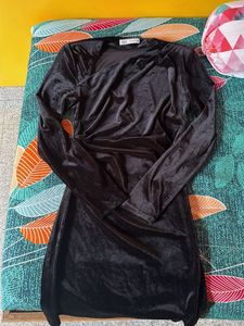 Velvet black dress