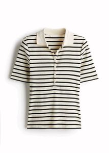 H&amp;M Ribbed Polo Tshirt