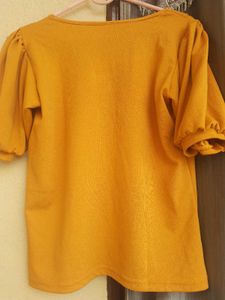 Stylish Mustard Yellow Tunic Top