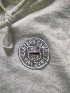 Estren Camel Grey Zip-Up Hoodie