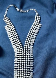 Traditional antique  Indian Oxidised Necklace long