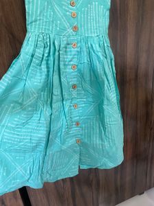 Bohemian Blue Print Midi Dress