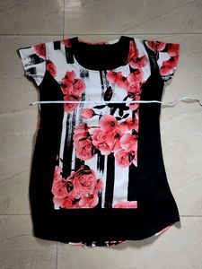 Long Floral Print Top 🌸✨️
