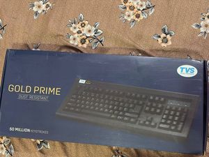 TVS Gold Prime Dust Resistant with wire Keyboard
