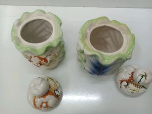 Antique Ceramic Container Pots
