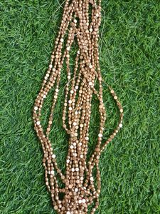 Creativity with Aari Dull Gold Beads - Ideas and Inspiration Half/Itly Shap Beads (3mm