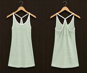 Green Striped Tank Top | Casual College Wear