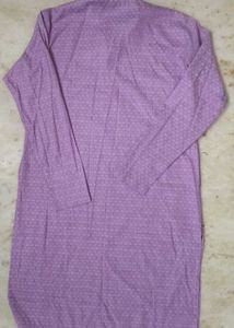 Lavender Cotton Kurta Set