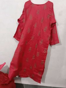 Vibrant Red Kurti