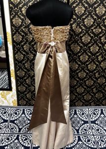 Elegant Embellished Strapless Gown