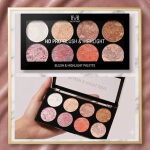 F&I HD Pro Blush & Highlight Palette