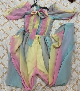 Rainbow Ombre Wide Leg Jumpsuit