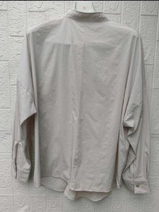 New with tag Oversized Beige Button-Up Shirt