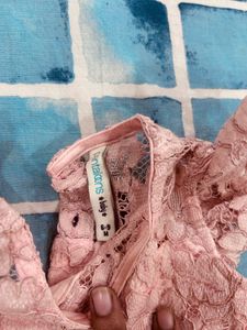Beautiful Pink Lace Baby Dress