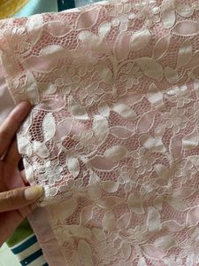 Elegant Pink Lace Dress