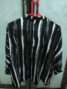Stylish Abstract Print Button-Up Shirt