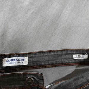 Men's Charcoal Slim Fit Jeans
