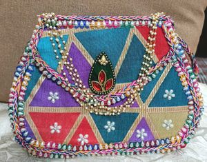 Boho Beaded bridal Clutch ✨