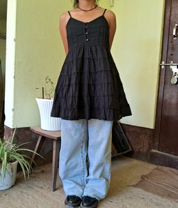 Vintage Black Cottage Core Frock/dress🧸🎐