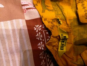 Yellow Floral Print Kurta