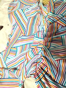M Size Printed Crop Top