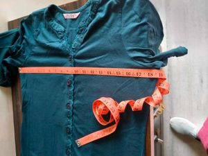 branded Elegant Teal Embroidered tshirt