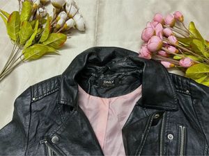 ONLY Black Faux Leather Moto Jacket