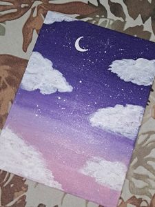 Starry Night Sky Canvas Painting