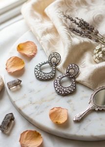 New Designer Dangle Earrings with Rhinestones