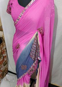 designer Y2K pure goregette saree 💕🤩
