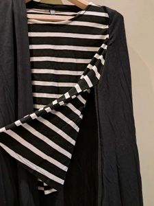 Women's Black Long Top