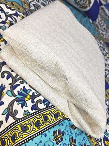 Imported Sparkling Silver Fabric