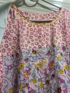 Floral Print Kurta Set with Dupatta
