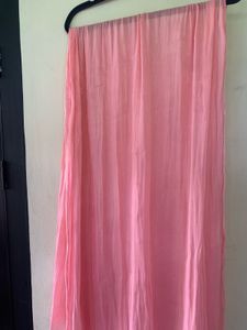 pink shimmer organza hijab