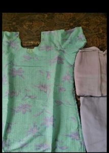 Floral Green Kurta Set