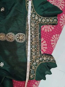 Emerald Green Embellished Dress